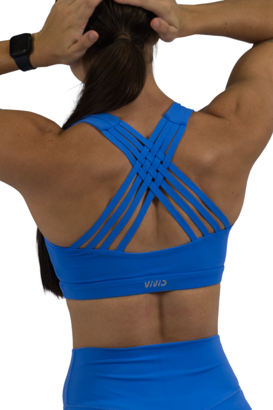 Free Flow Sports Bra Blue