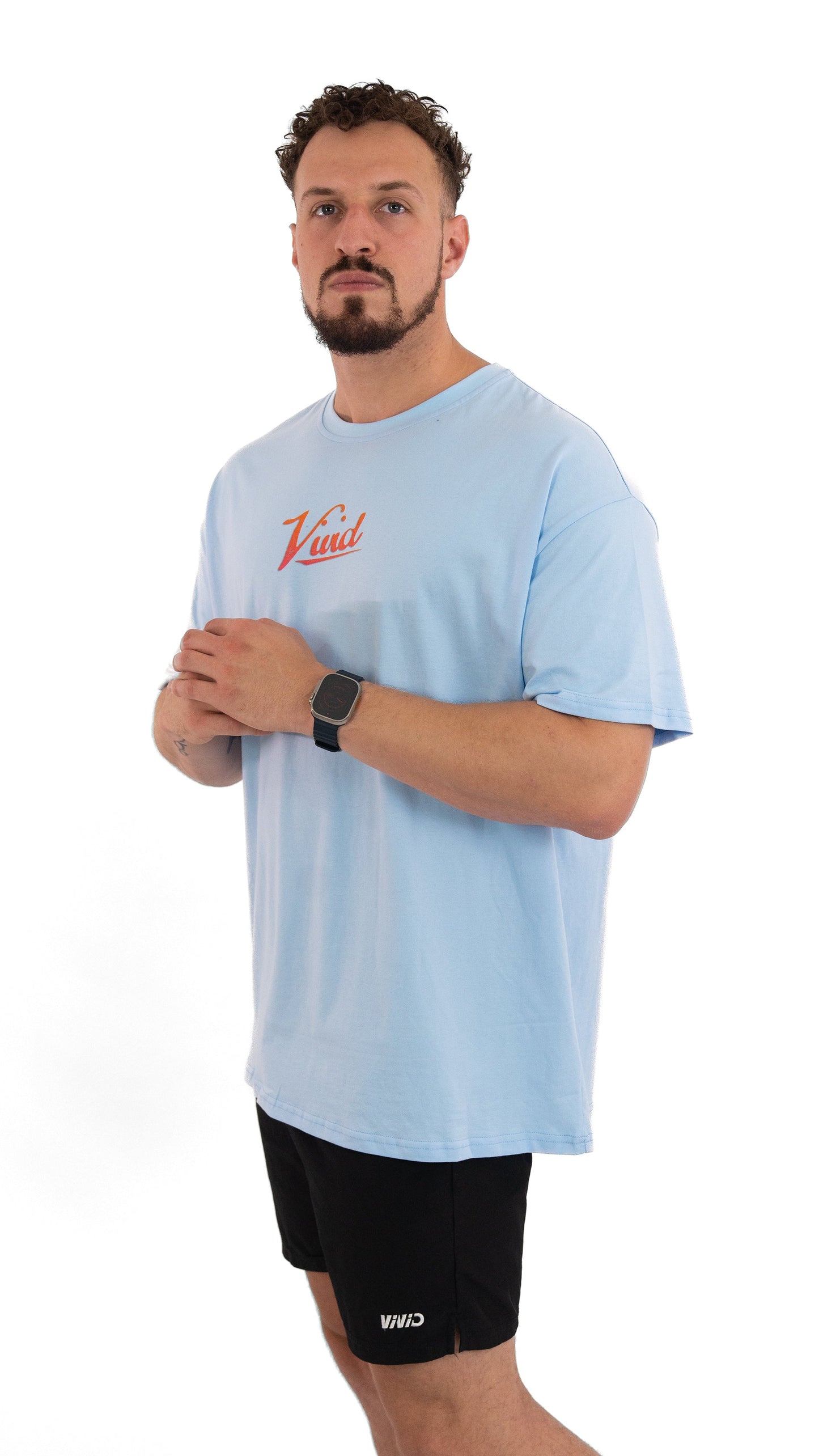 VIVID Oversize Miami Tee - Unisex - Sky Blue
