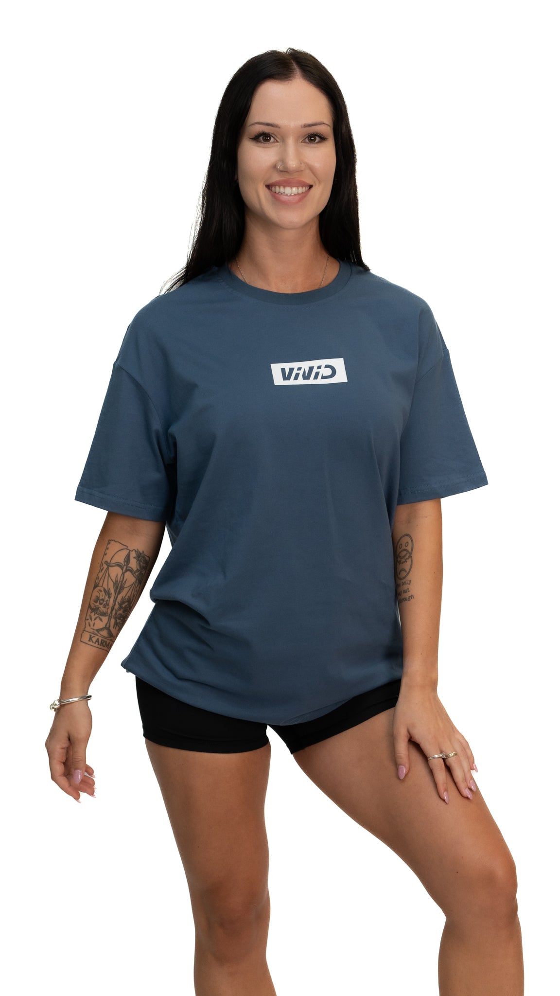 VIVID Oversize Box Tee - Unisex - Ocean Blue
