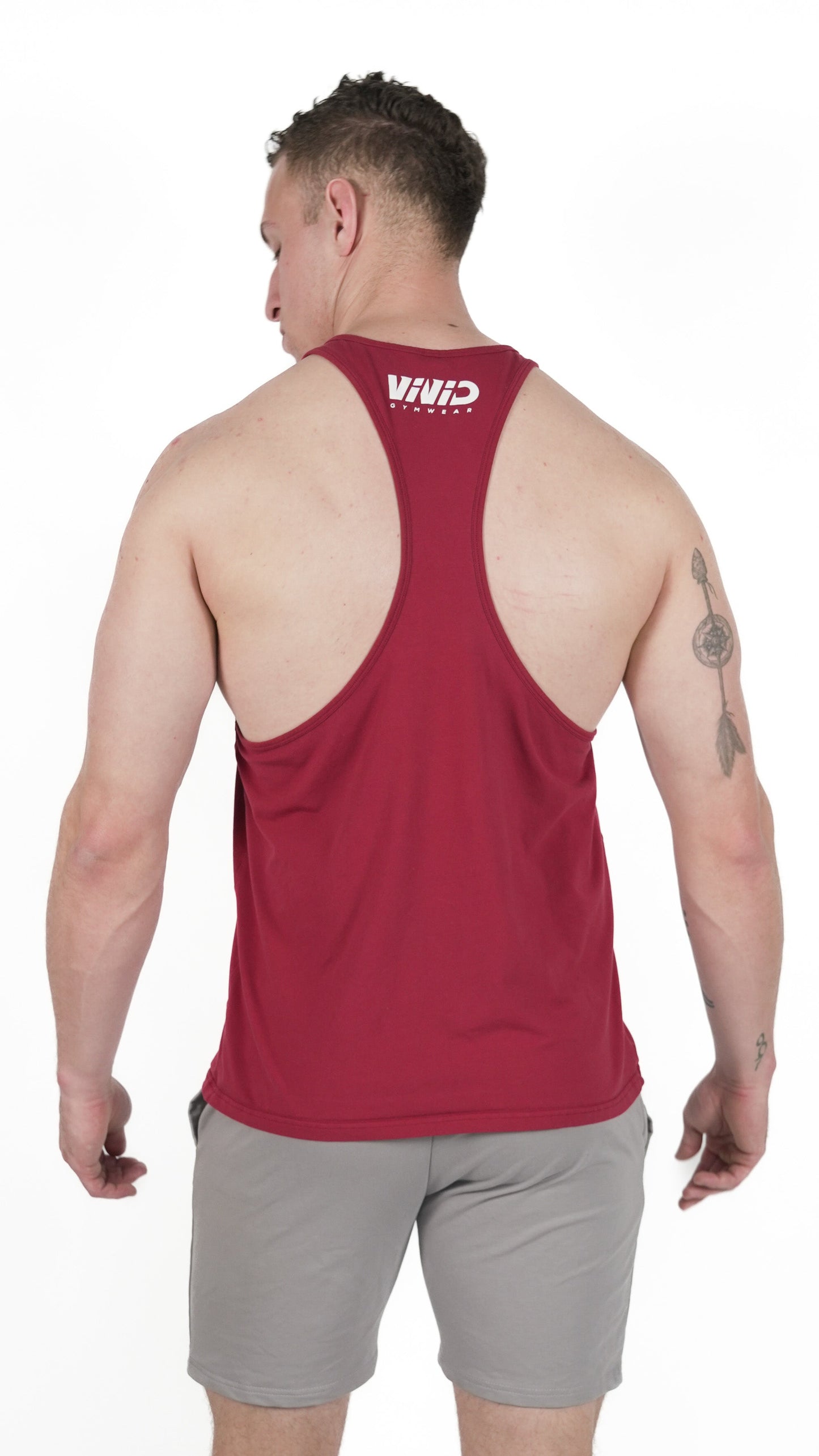 Y Back Singlet - Red