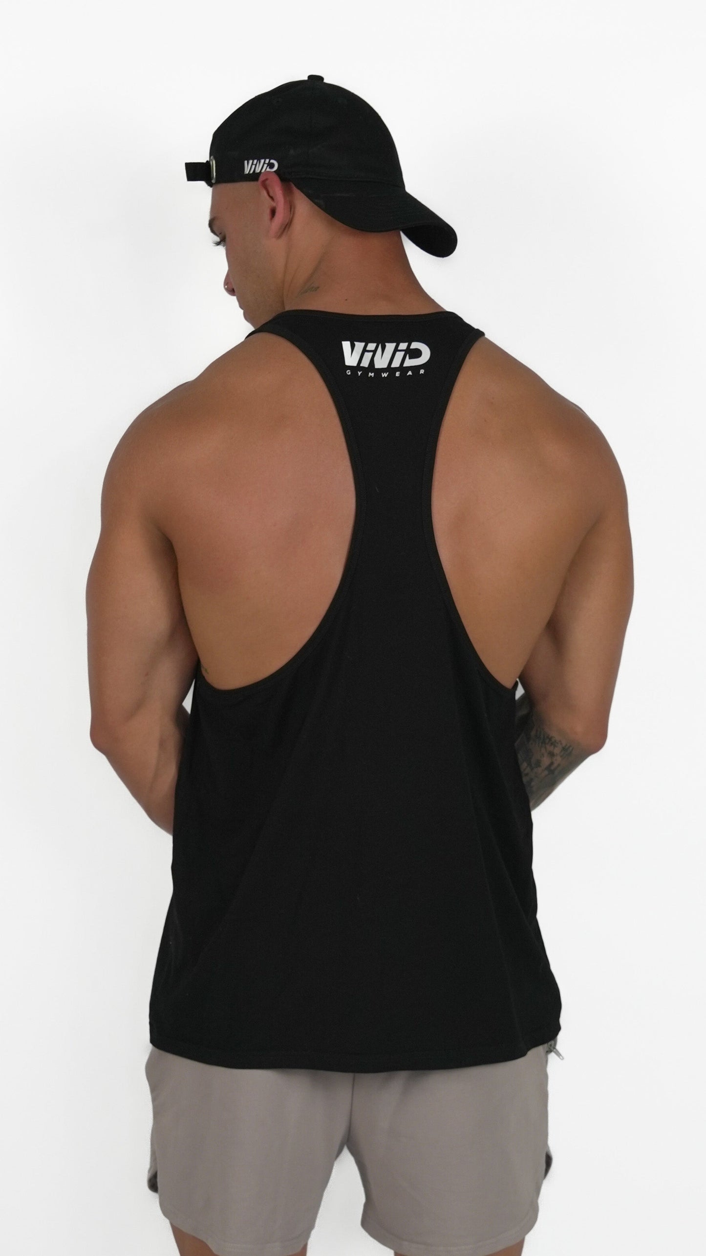Y Back Singlet - Black