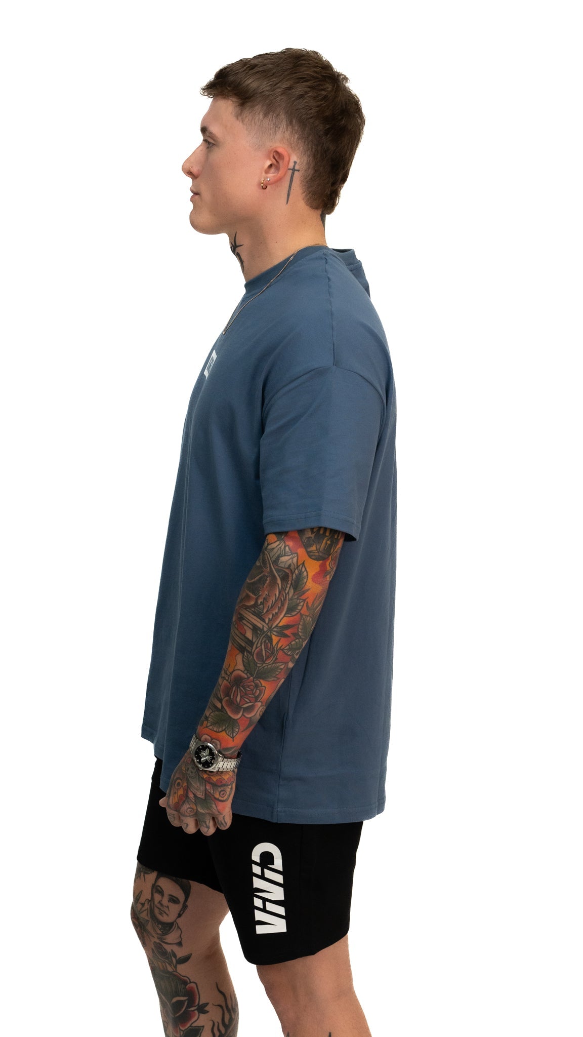 VIVID Oversize Box Tee - Unisex - Ocean Blue