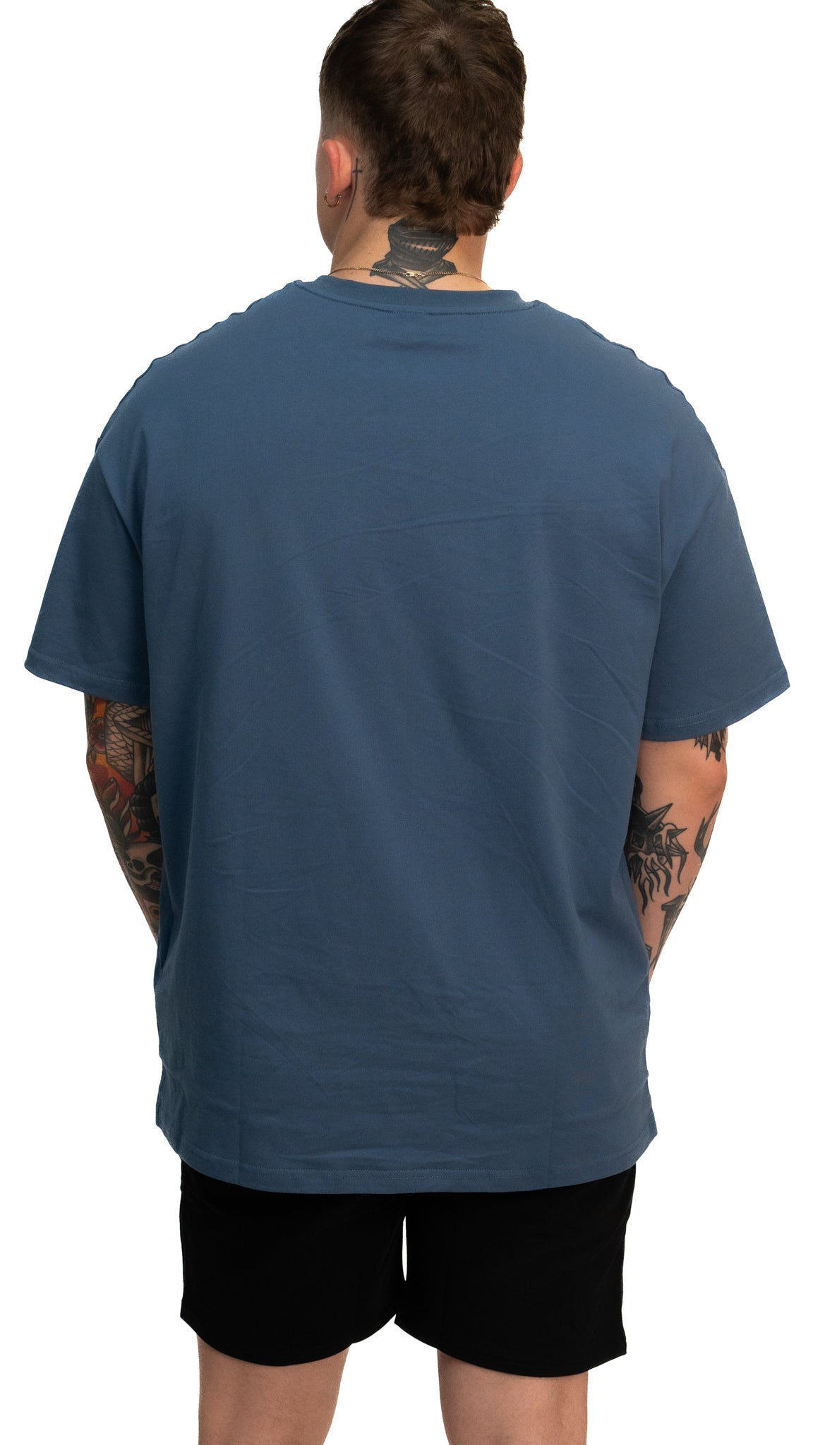 VIVID Oversize Box Tee - Unisex - Ocean Blue