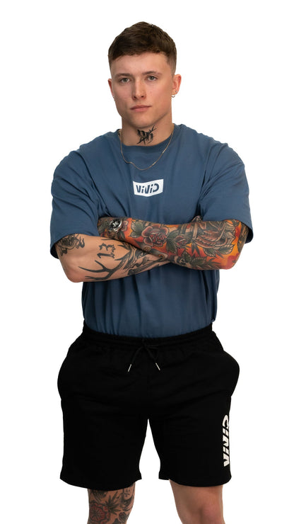 VIVID Oversize Box Tee - Unisex - Ocean Blue