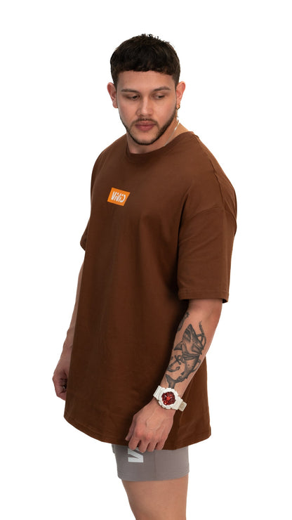 VIVID Oversize Box Tee - Unisex - Desert Brown
