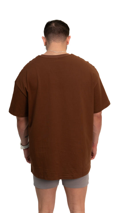 VIVID Oversize Box Tee - Unisex - Desert Brown