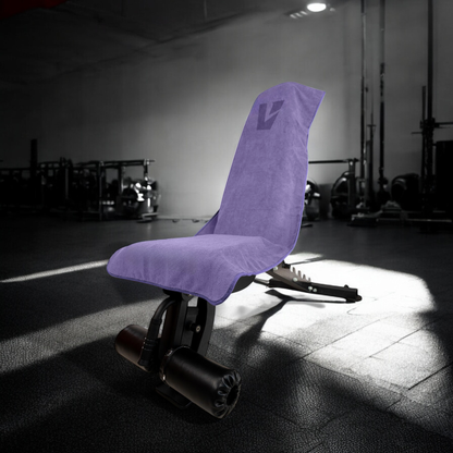 VIVID hooded gym towel in purple