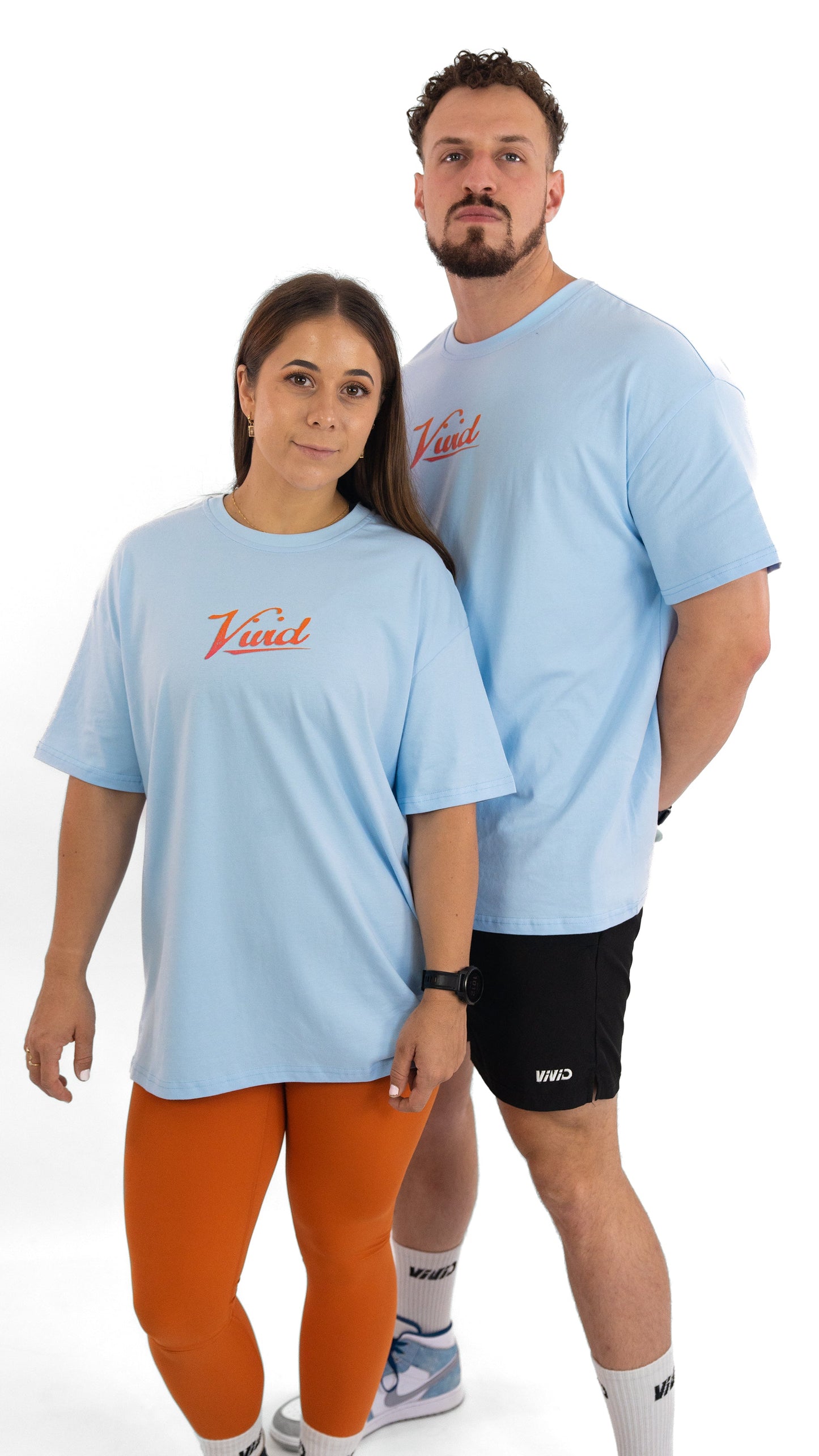 VIVID Oversize Miami Tee - Unisex - Sky Blue