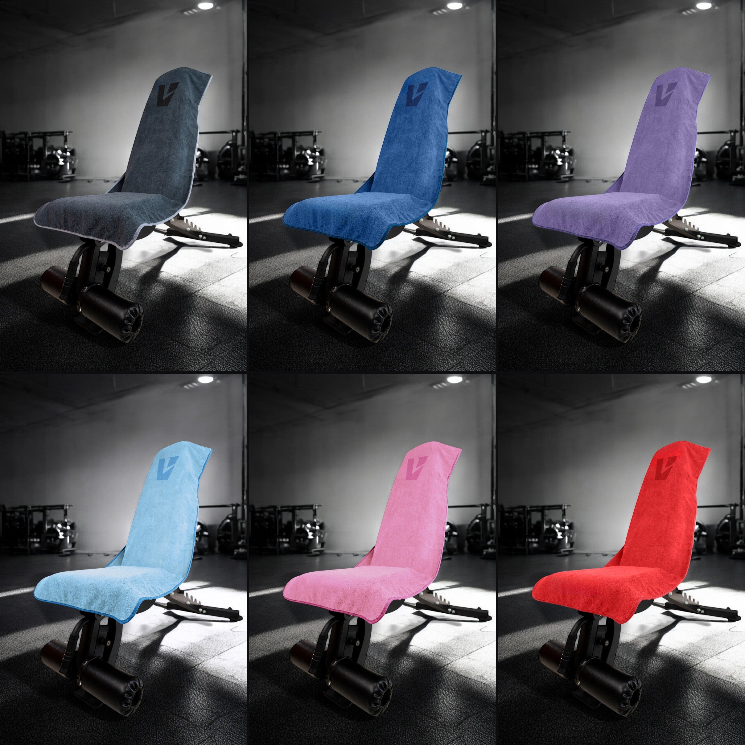 VIVID hooded gym towel in six solid colours